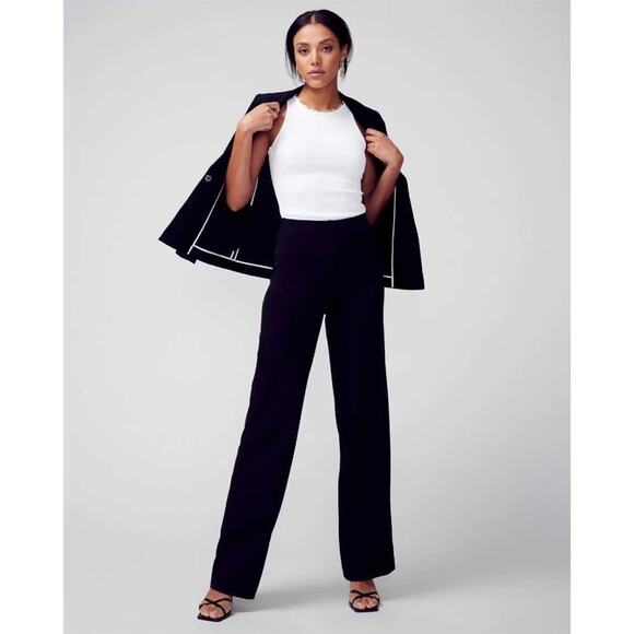 White House Black Market Pants - NWT White House Black Market Black The Wide Leg Dress Pants High Rise Women's 12